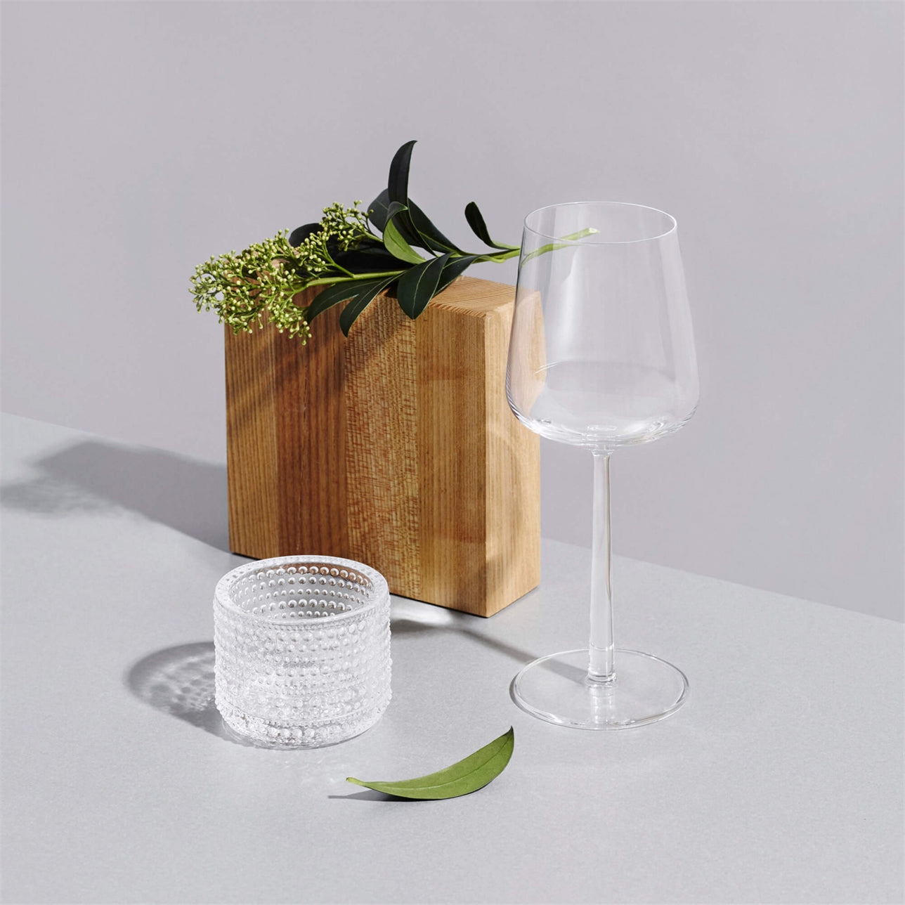 Kastehelmi kertastjaki - clear