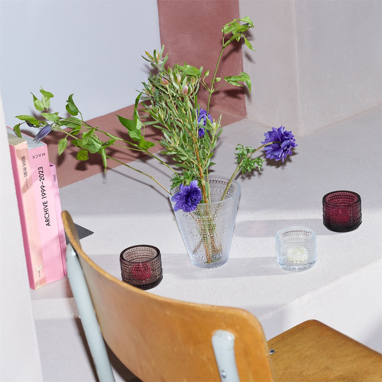 Kastehelmi kertastjaki - calluna