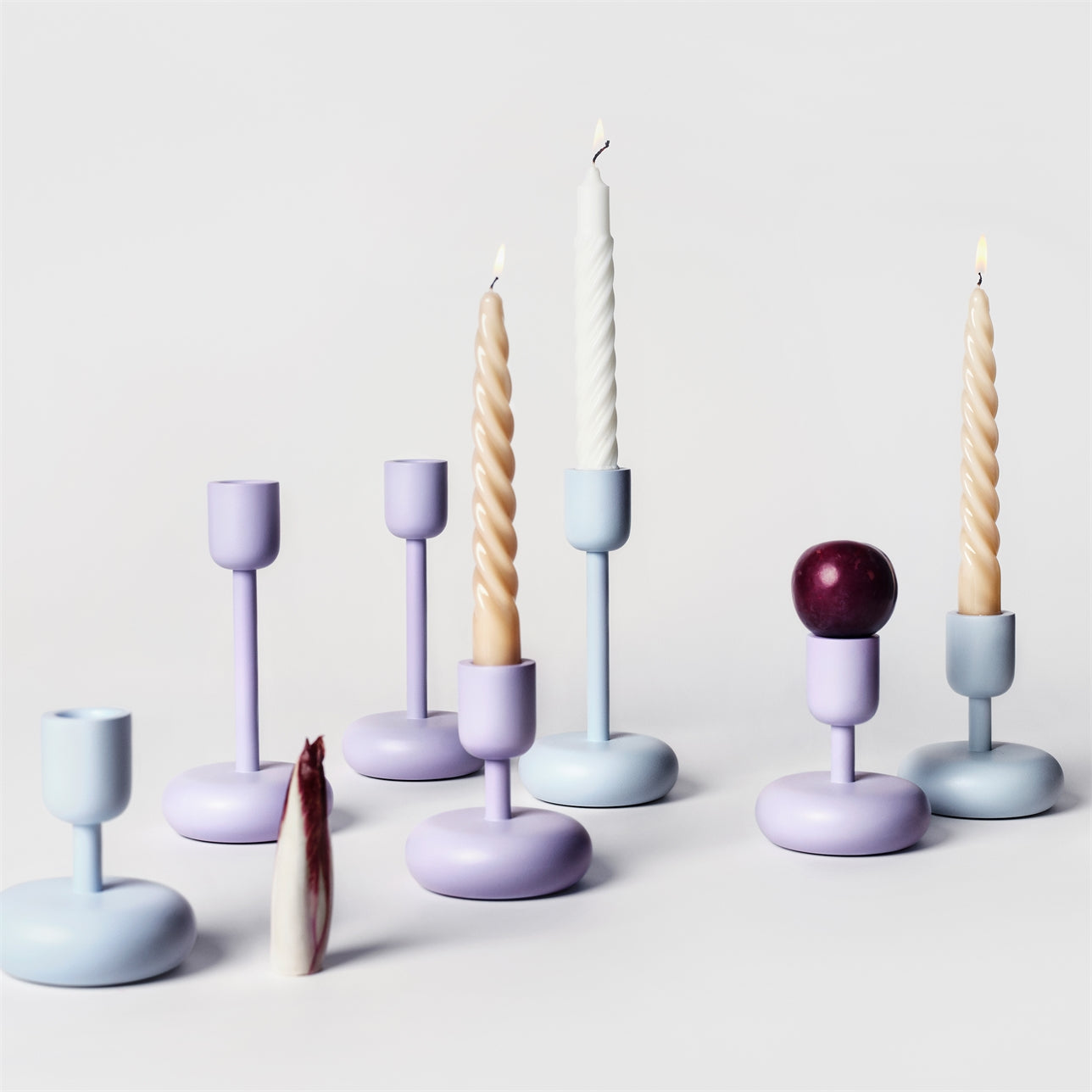 Nappula kertastjaki lítill - ljósfjólublár