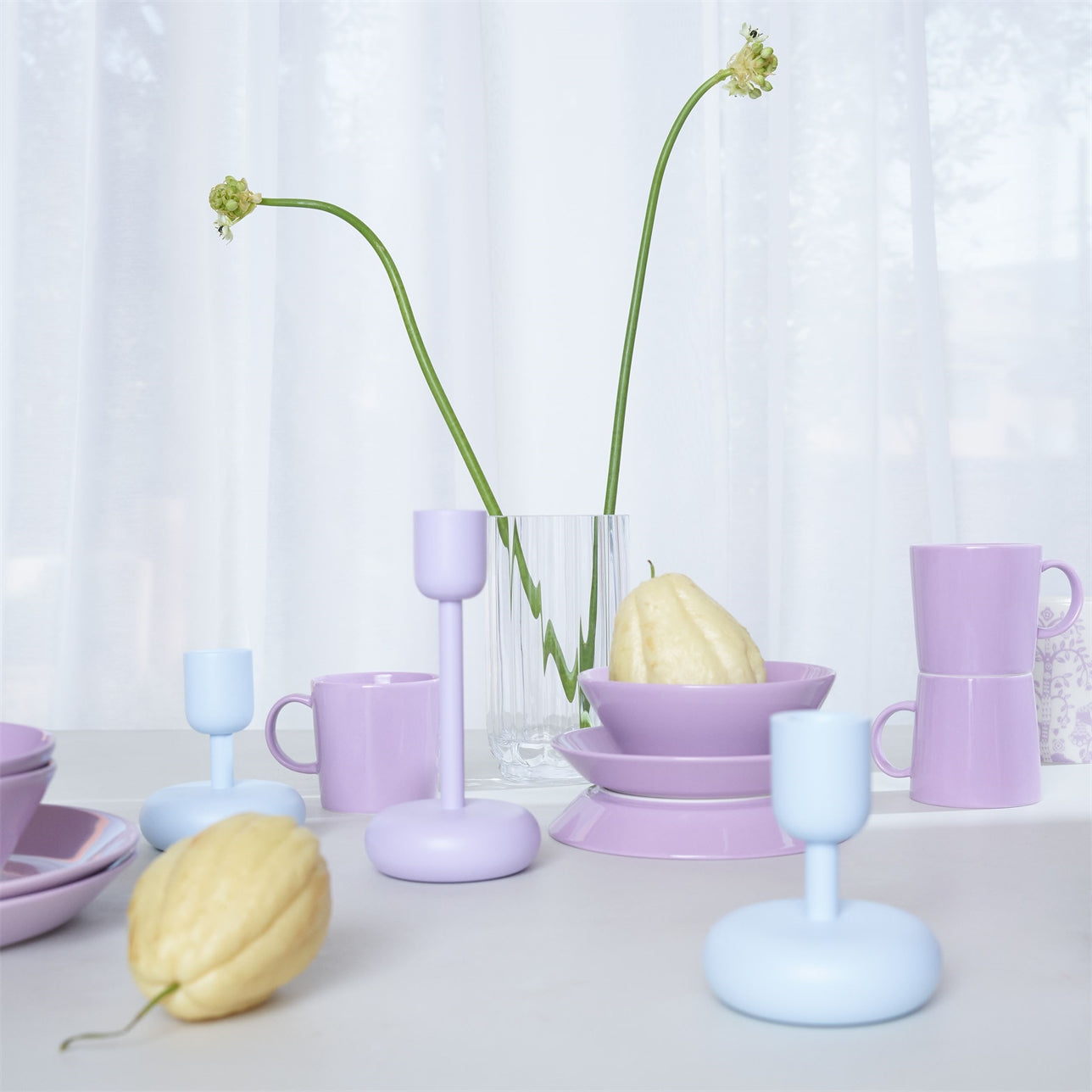 Nappula kertastjaki lítill - aqua blár