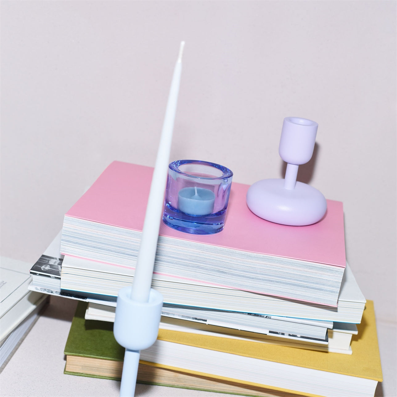 Nappula kertastjaki lítill - ljósfjólublár