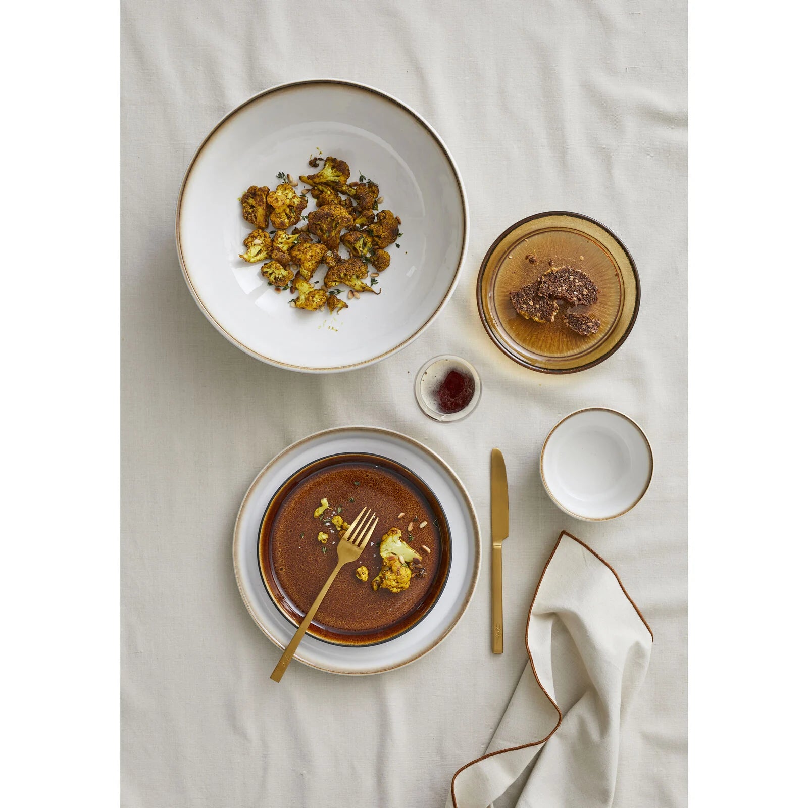 Gastro salatskál 24 cm - cream/cream