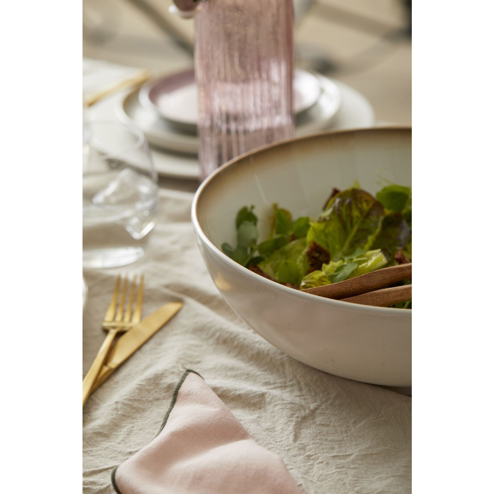 Gastro salatskál 30 cm - cream/cream