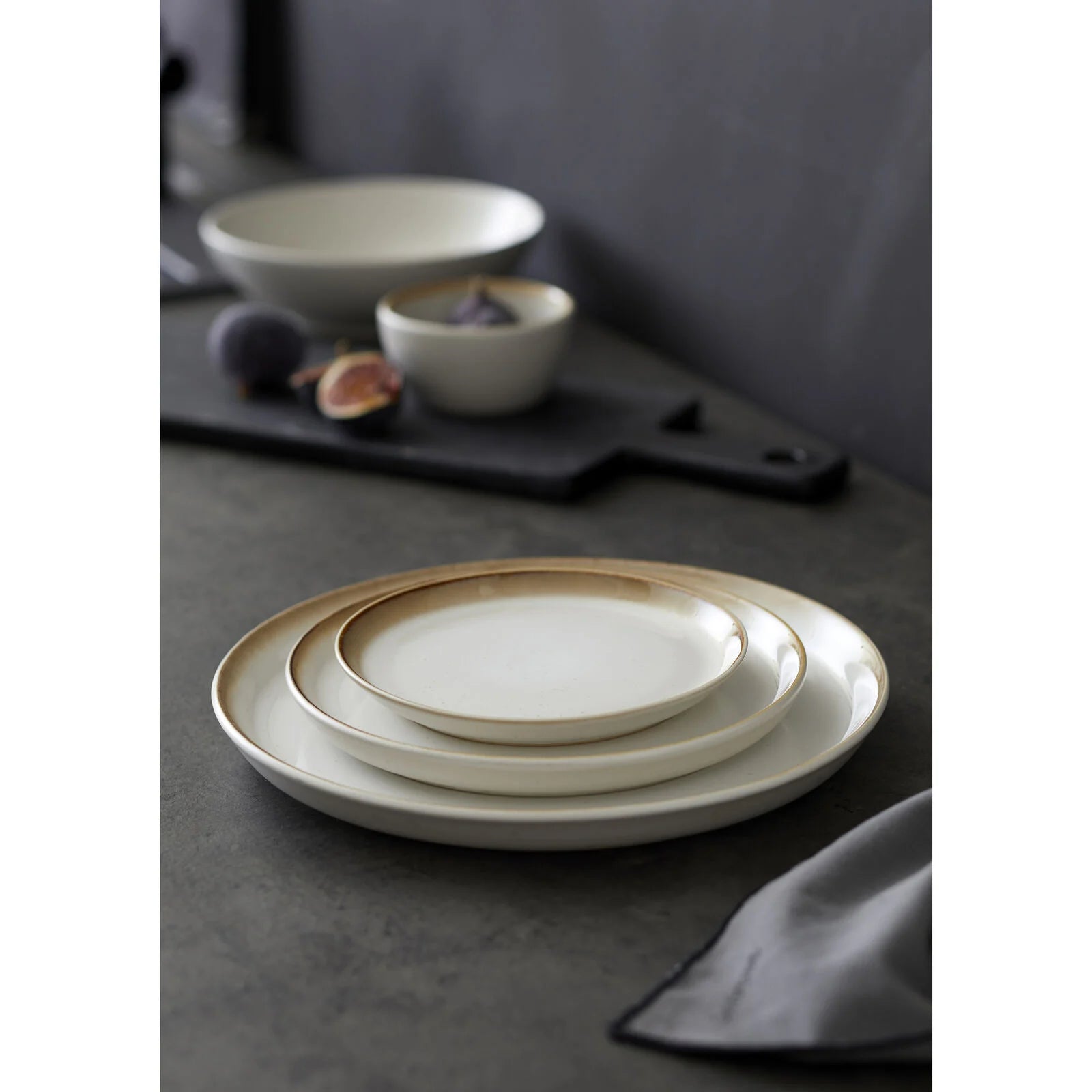 Gastro hliðardiskur cream/cream - 17 cm