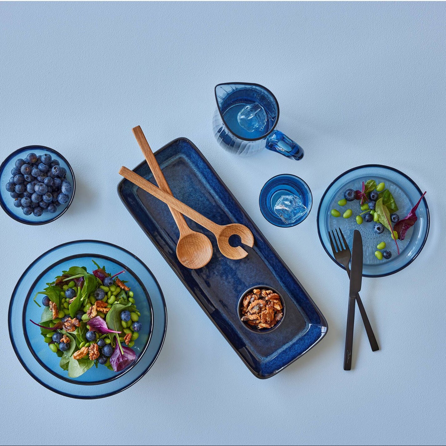 Gastro ílangt fat - svart/grænt