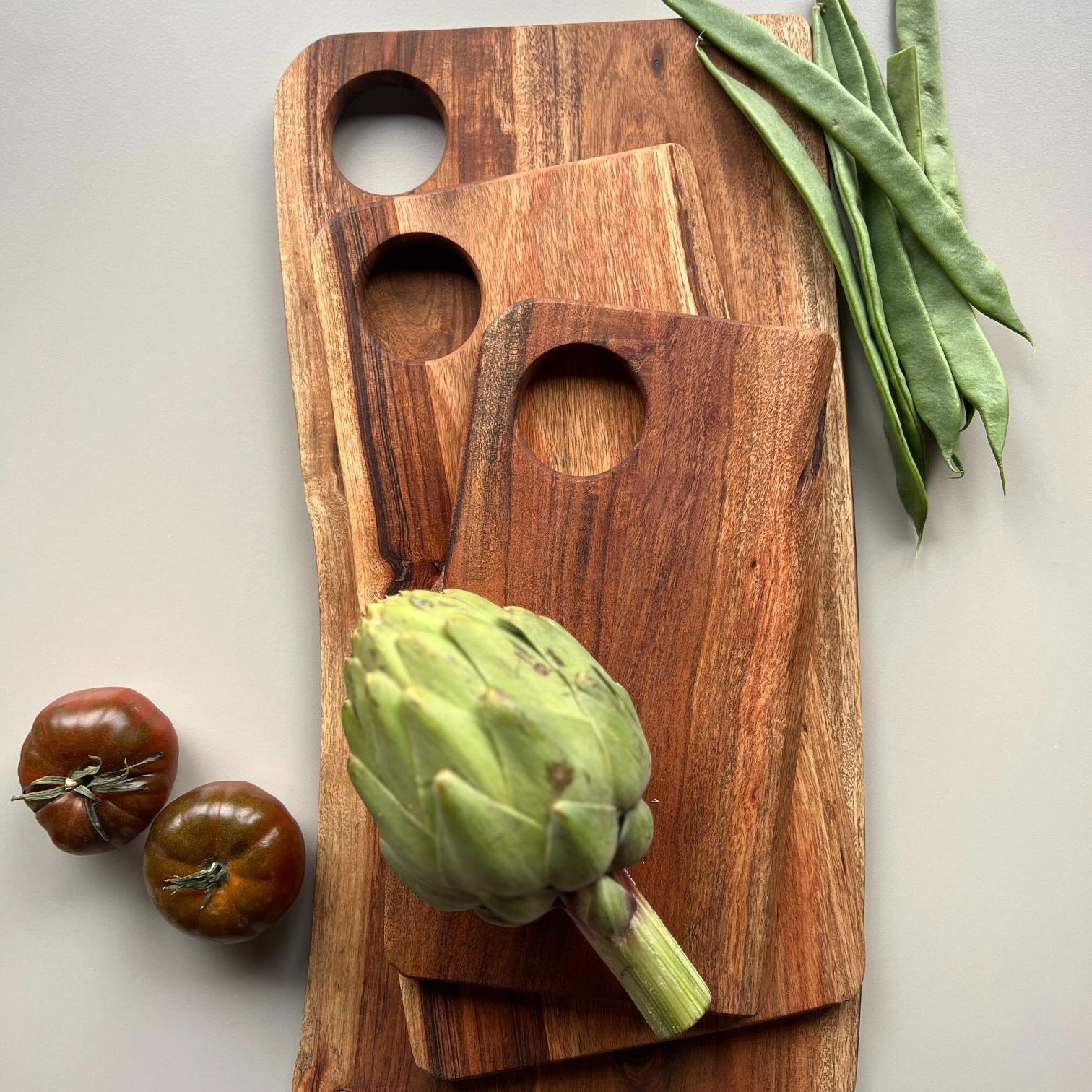 Skurðarbretti og framreiðslubakki - 20x40 cm