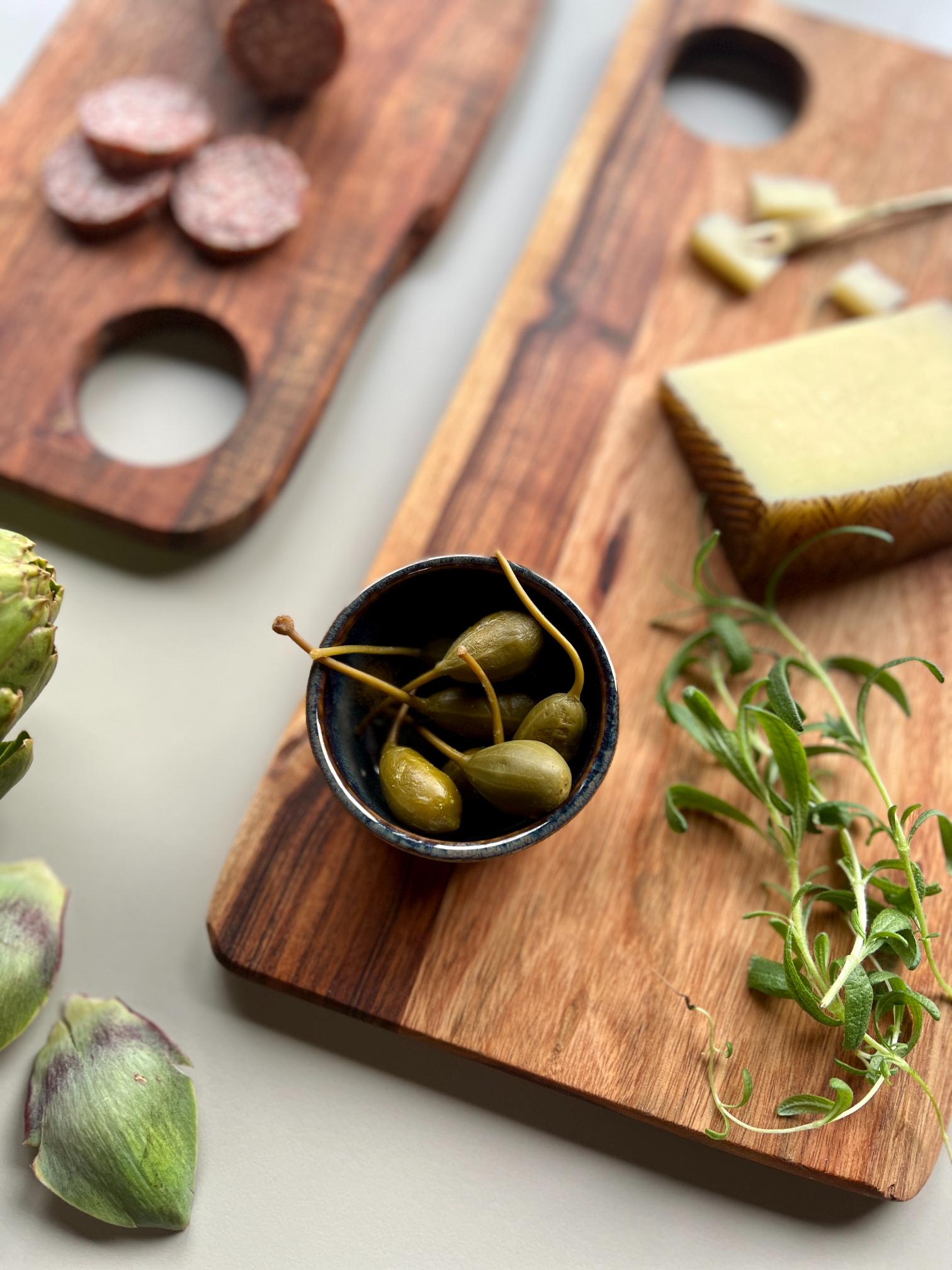 Skurðarbretti og framreiðslubakki - 20x40 cm