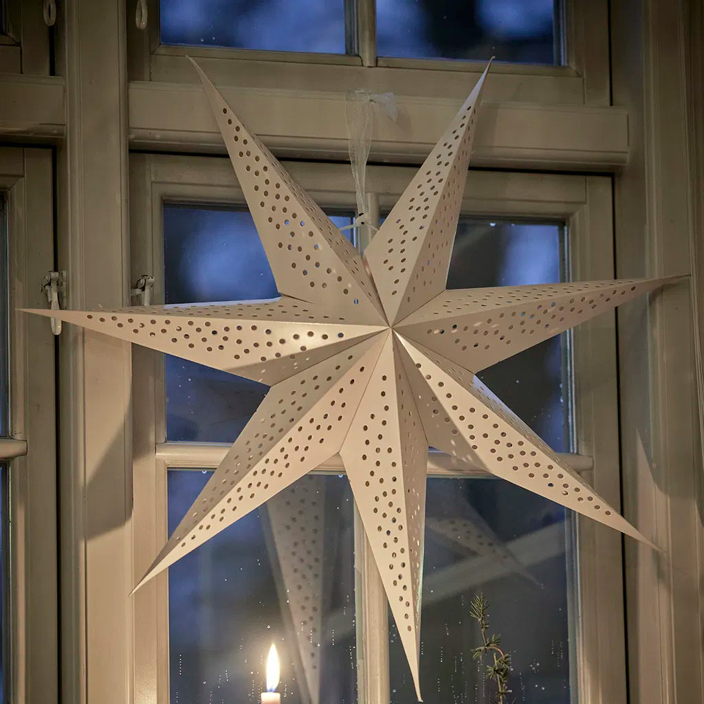 Jólastjarna hvít - 60 cm