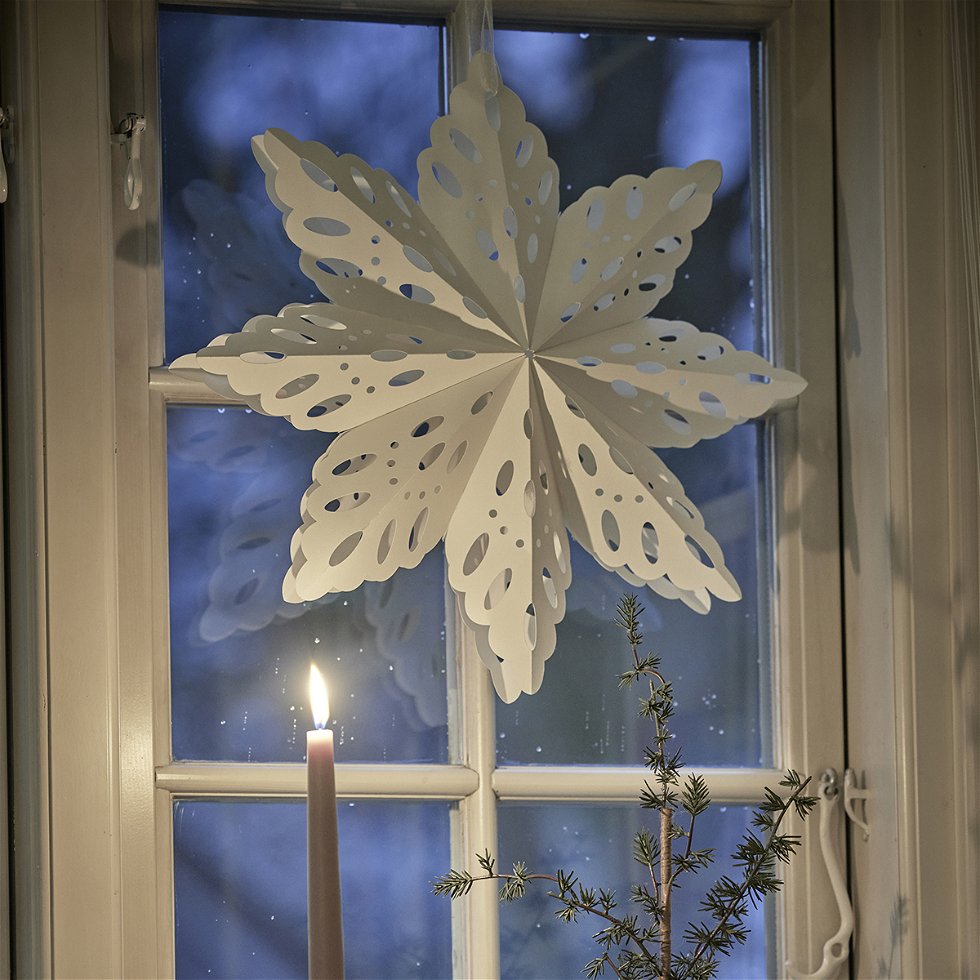 Jólastjarna hvít - 39 cm