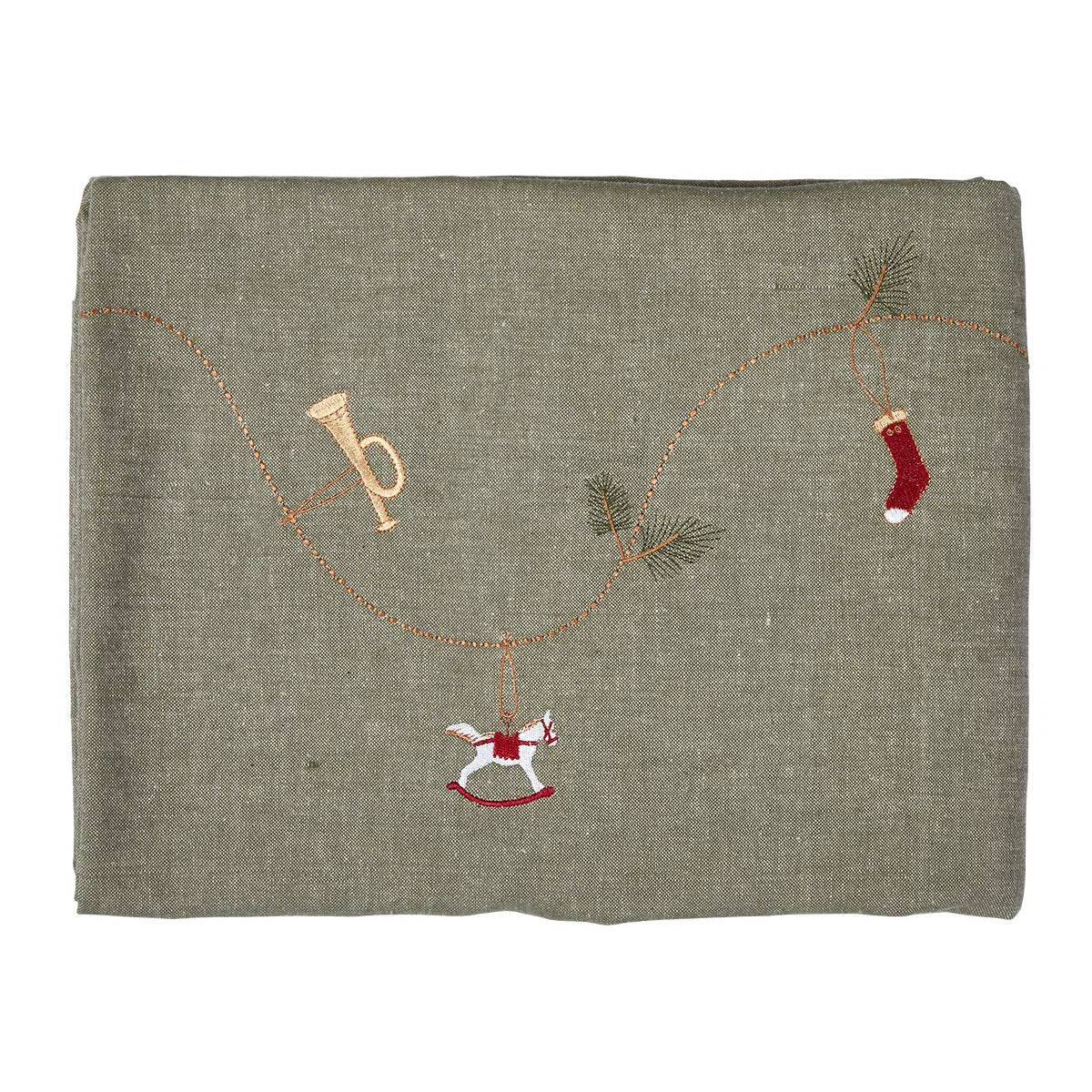 Jóladúkur útsaumaður - 140x360 cm