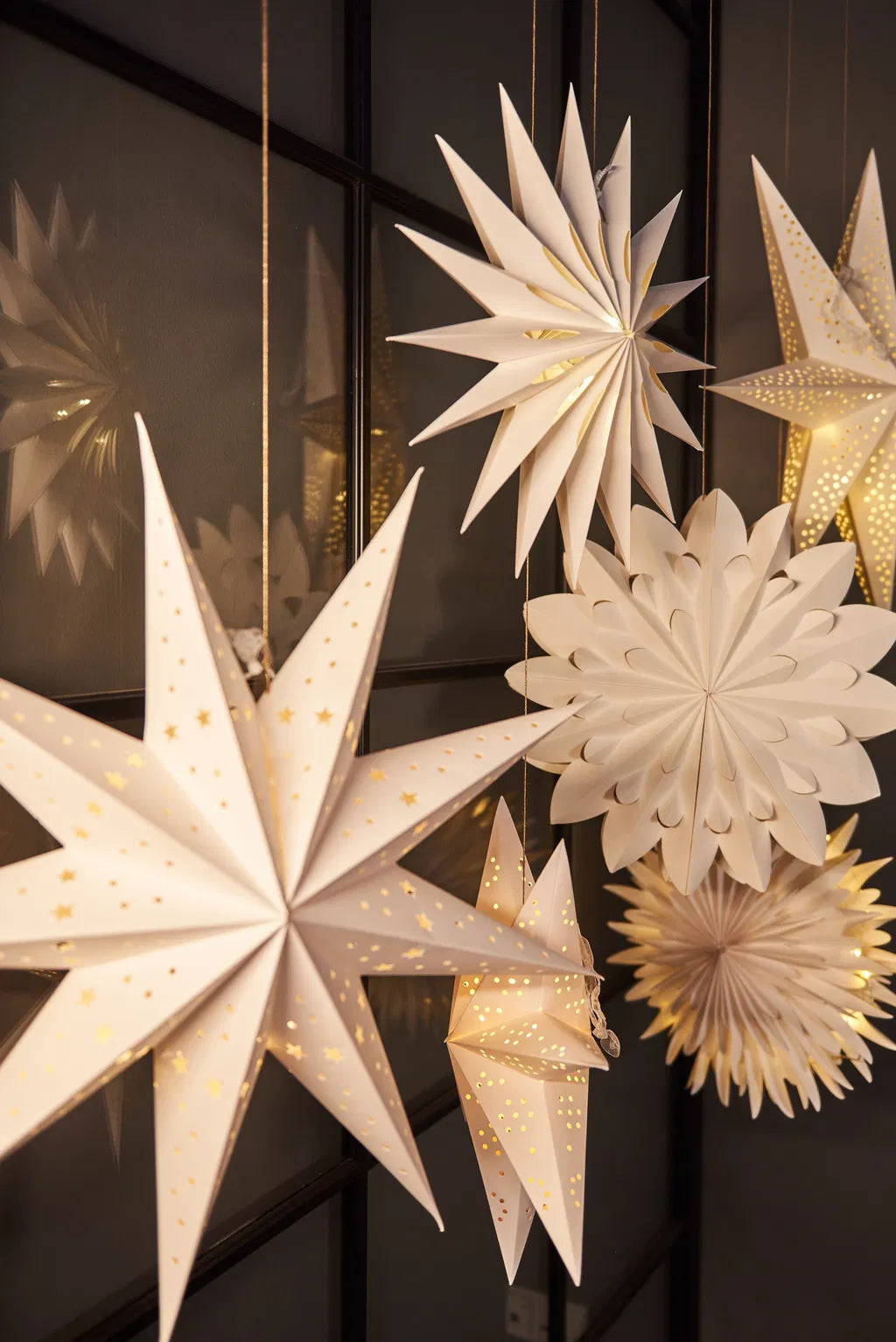 Jólastjarna hvít - 60 cm