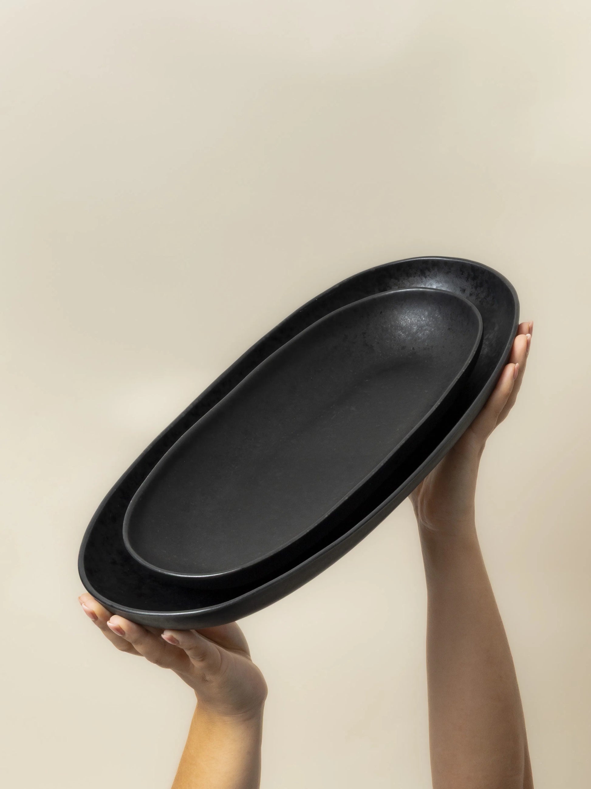 Black stone framreiðsludiskar - 2/pk