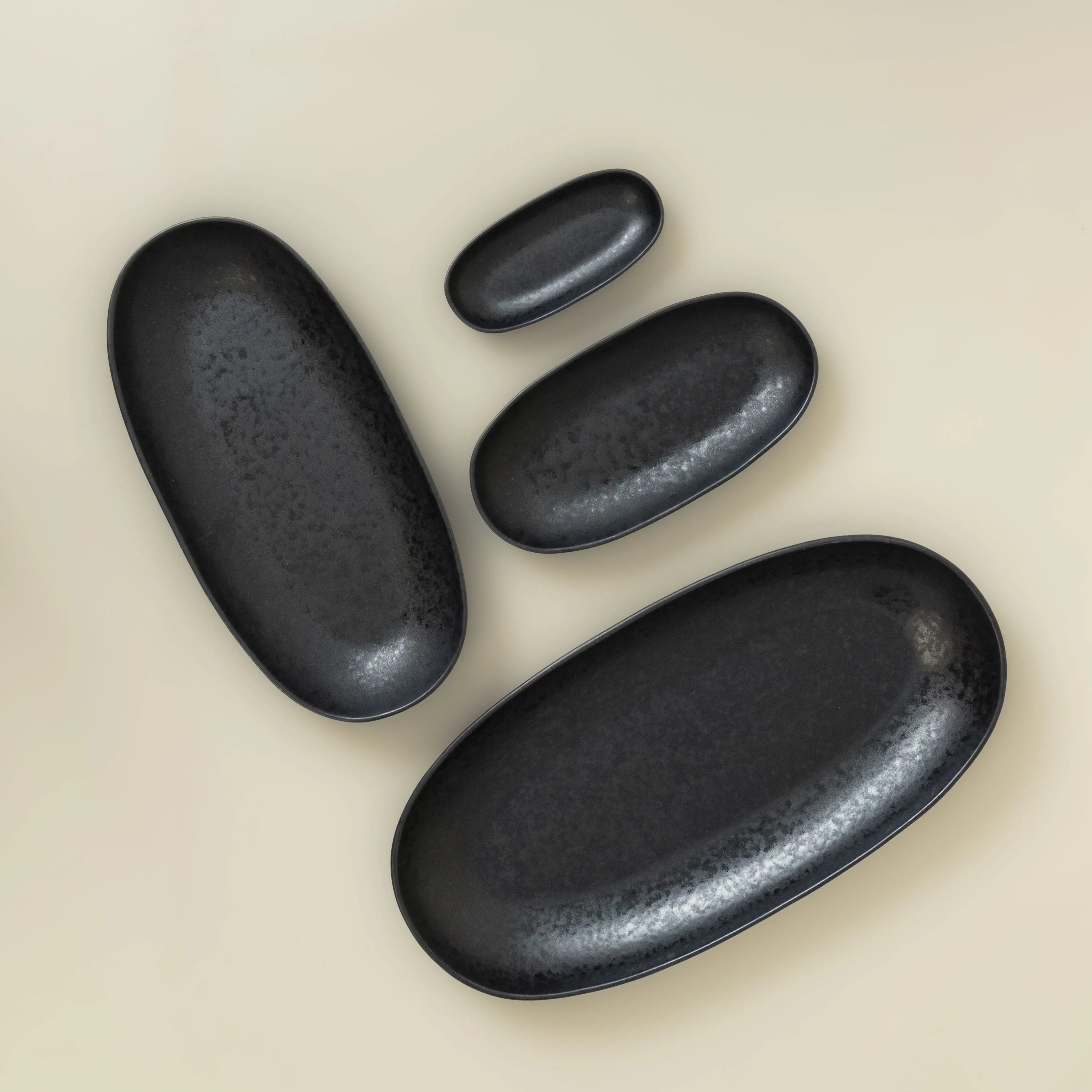 Black stone framreiðsludiskar - 4/pk