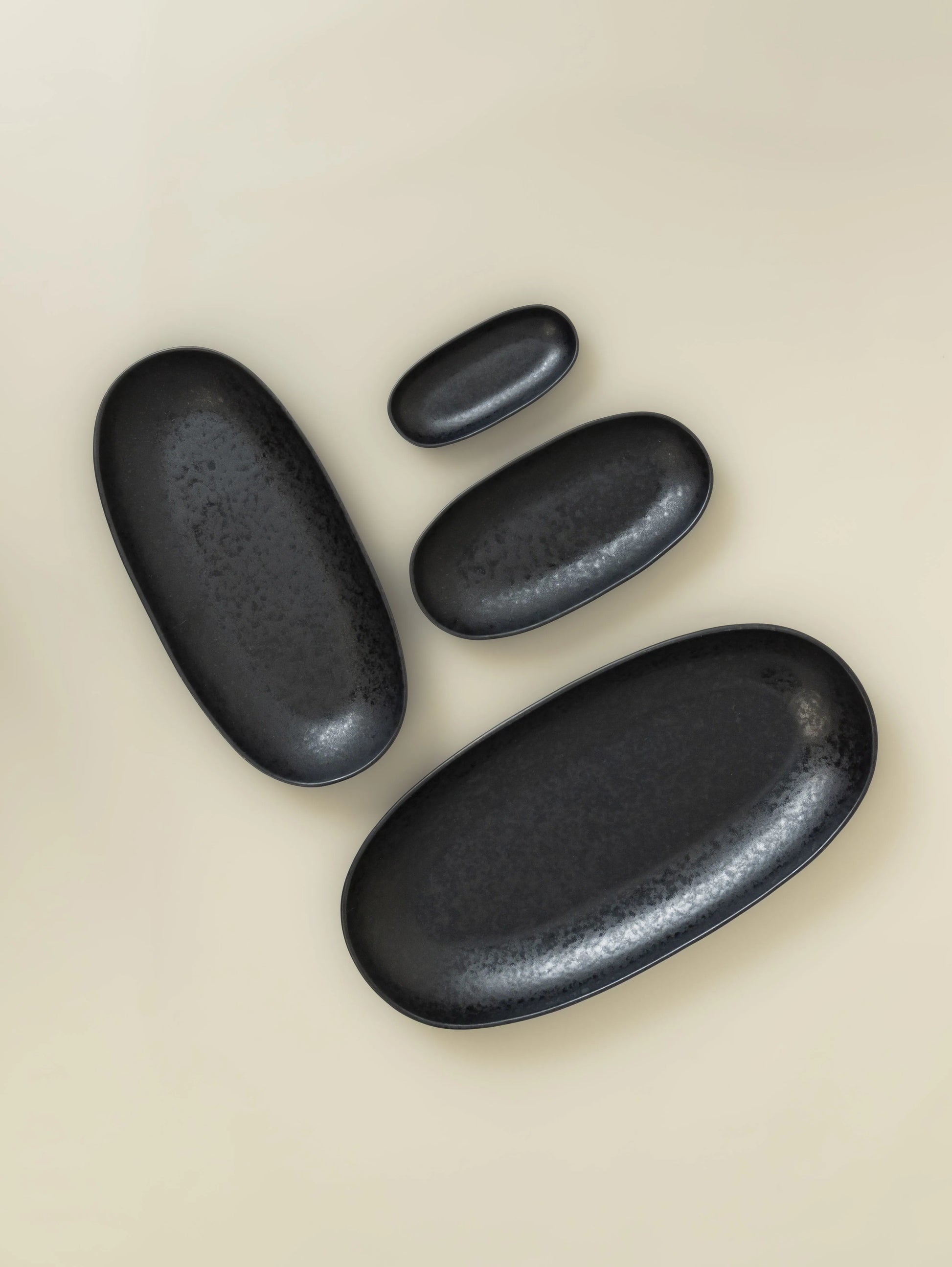 Black stone framreiðsludiskar - 4/pk