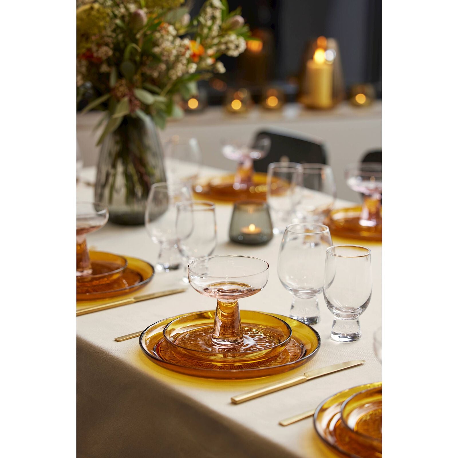Kusintha hliðardiskur amber - 18 cm