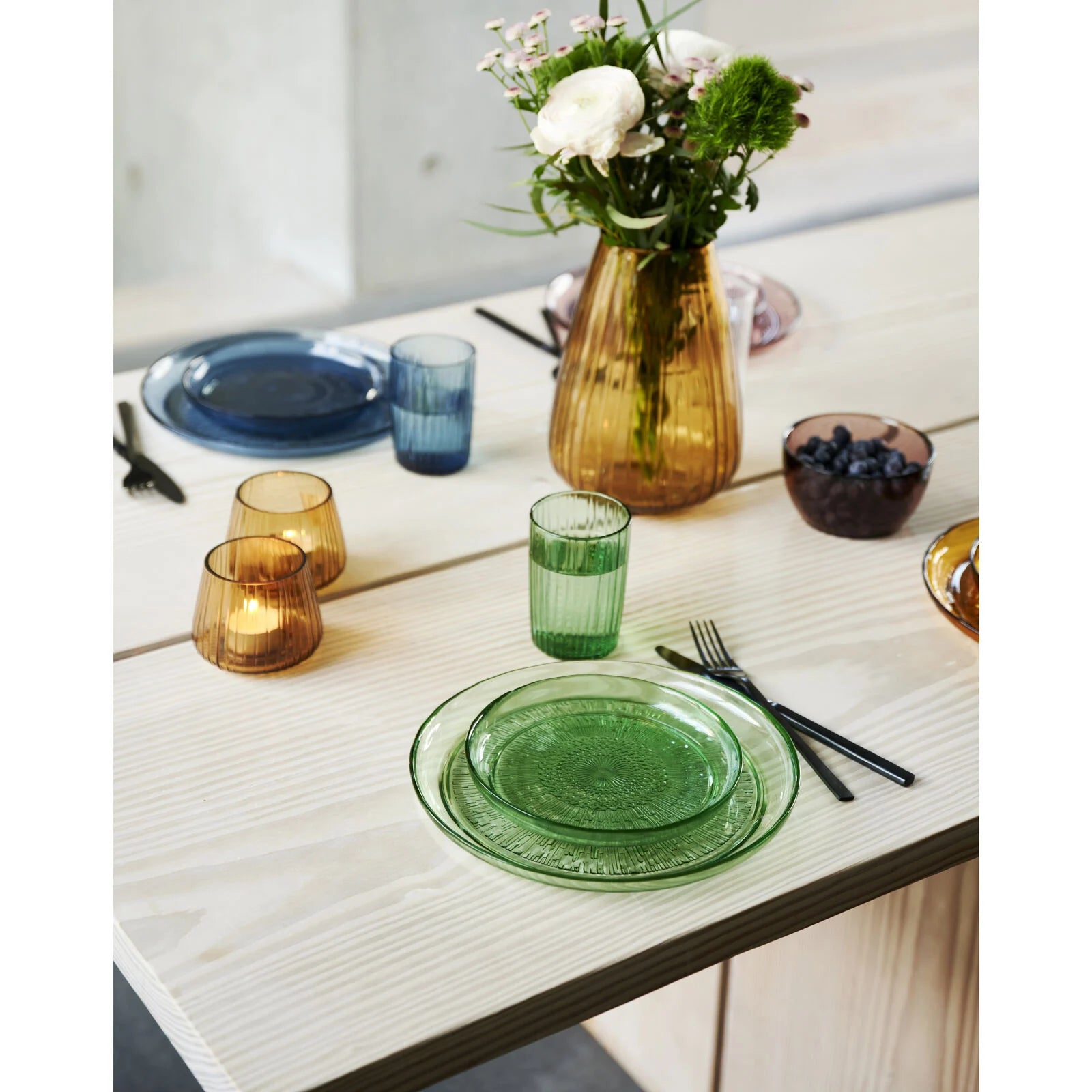 Kusintha hliðardiskur grænn - 18 cm