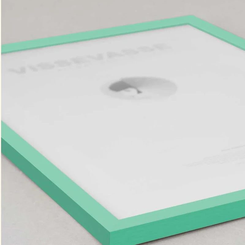 Myndarammi úr viði - grænn