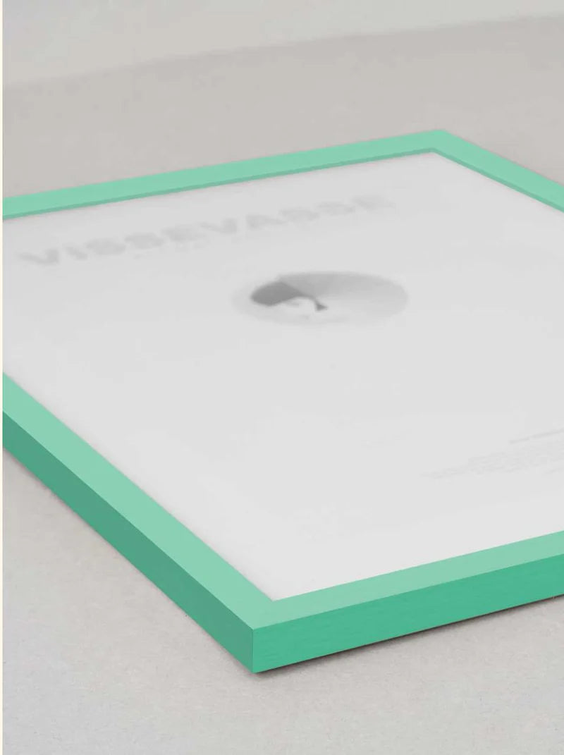 Myndarammi úr viði - grænn