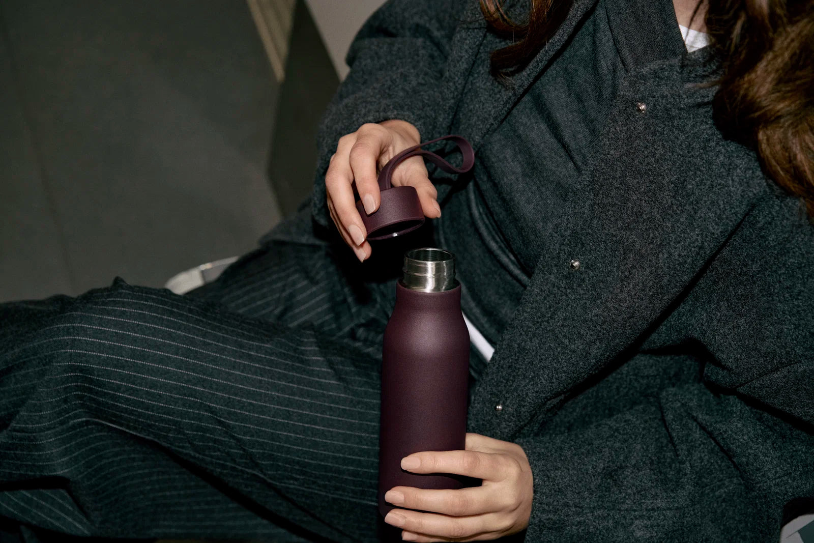 Re-hydrate vatnsflaska 0,5 ltr. - dökkfjólublá