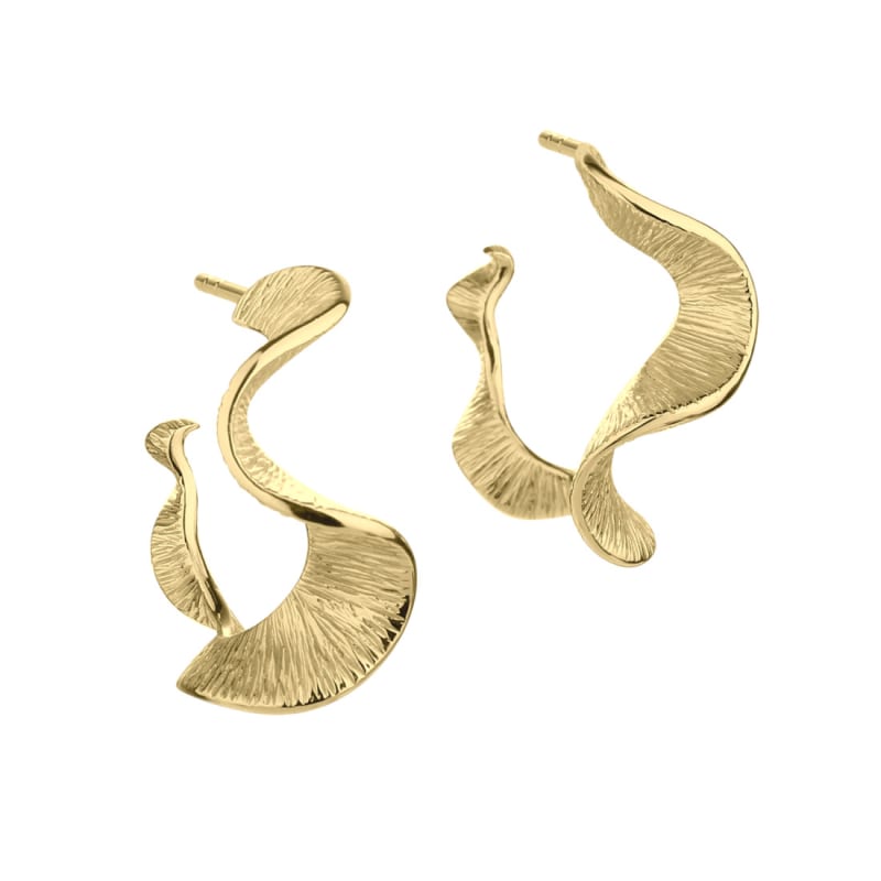 Rhumba hringir stórir - gullhúðaðir