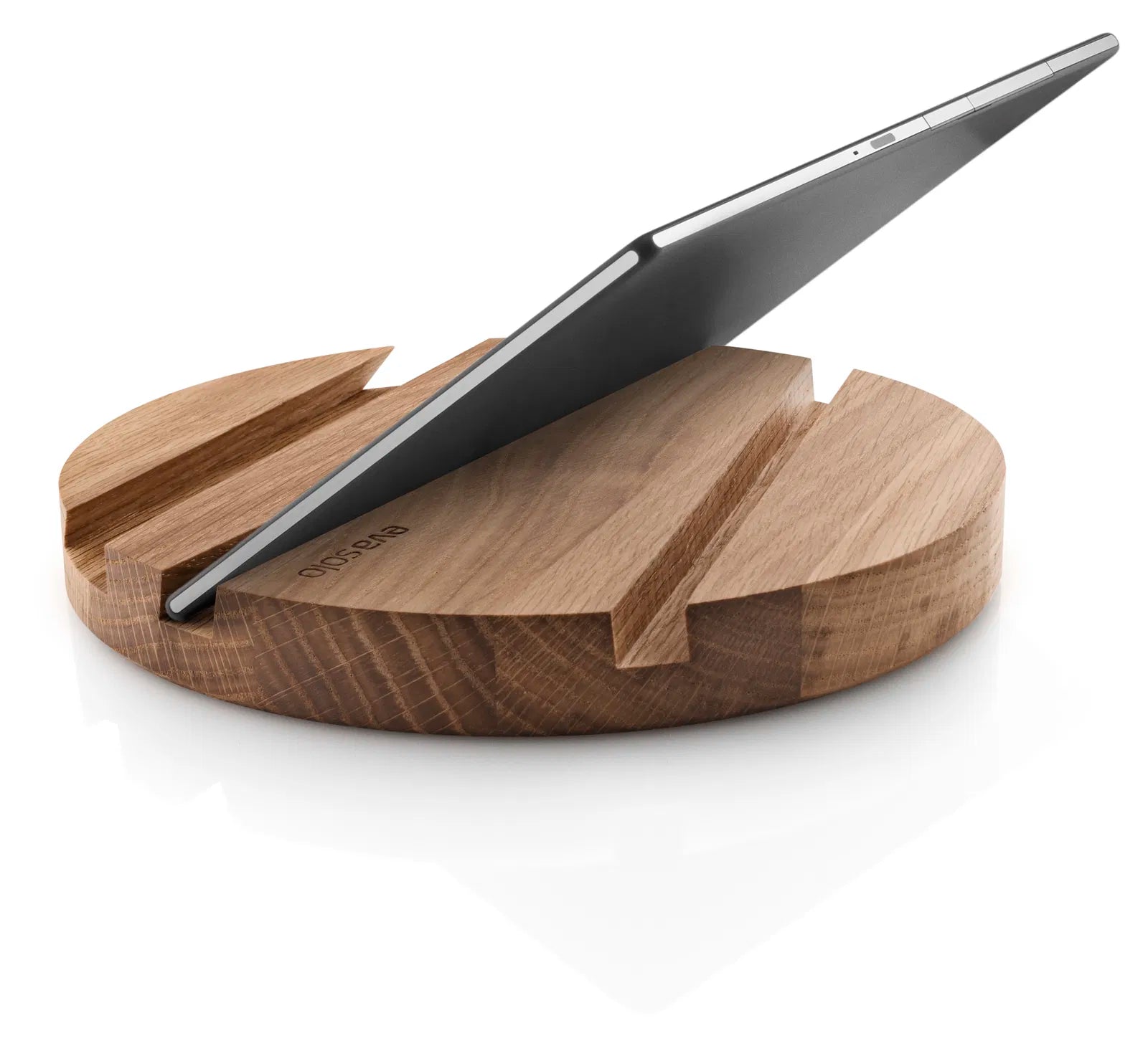 Hitaplatti og snjalltækjastandur - eik