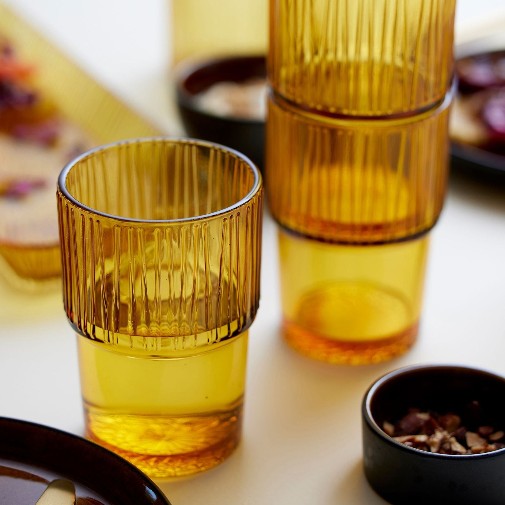 Kusintha glas 4/pk - amber