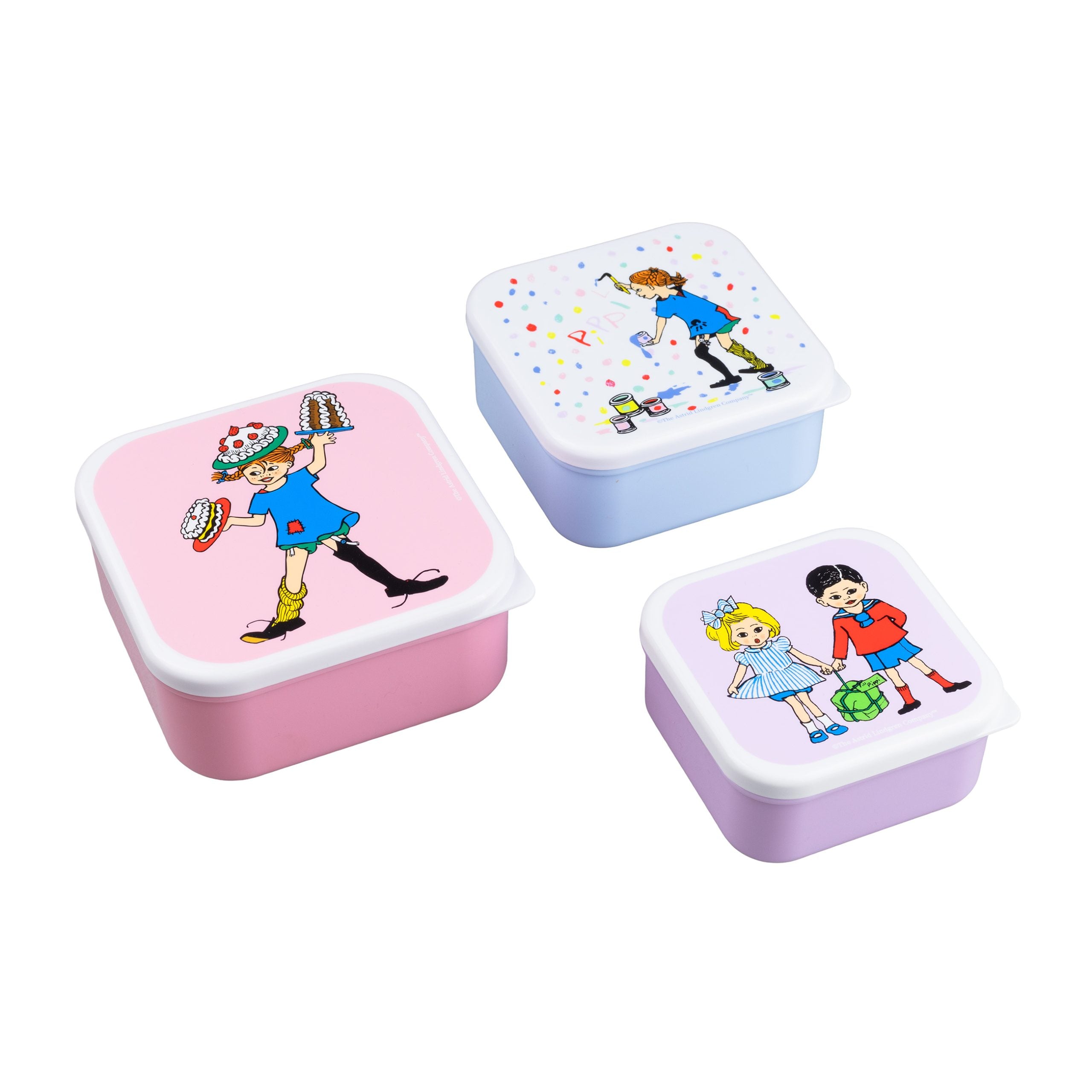 Lína langsokkur nestisbox - afmæli 3/pk