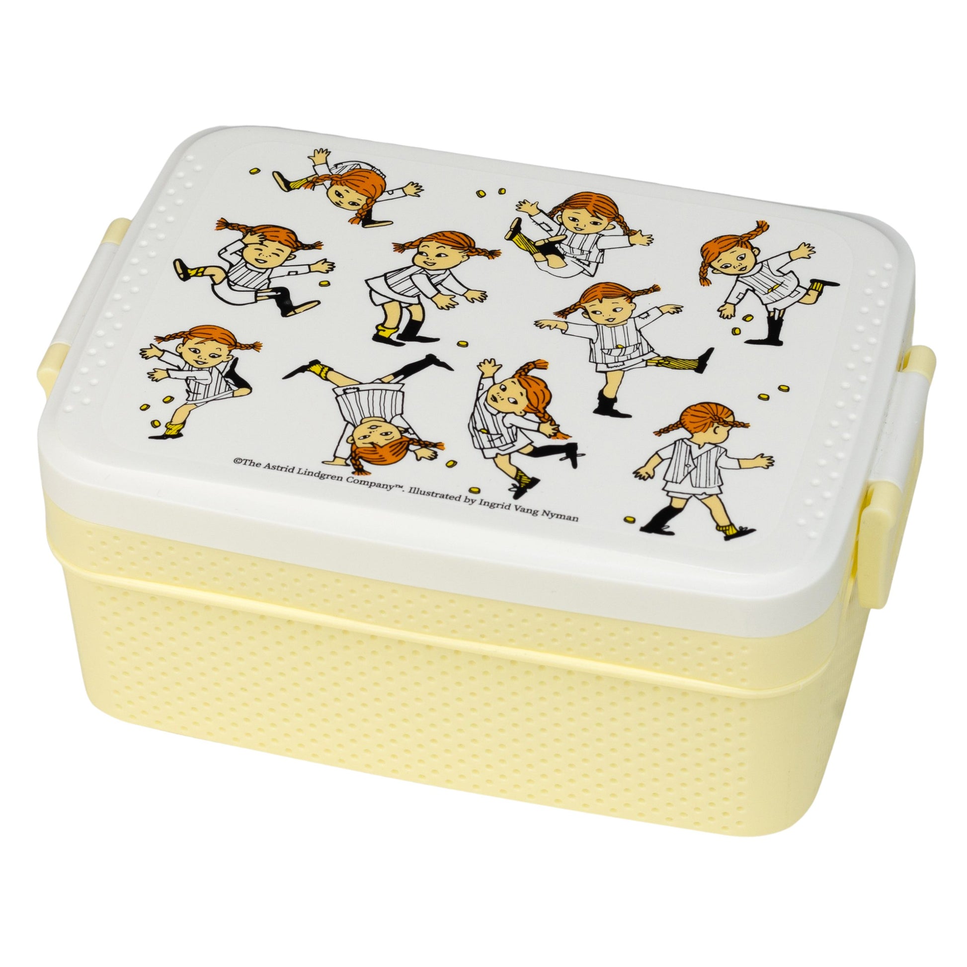 Lína langsokkur nestisbox - gult