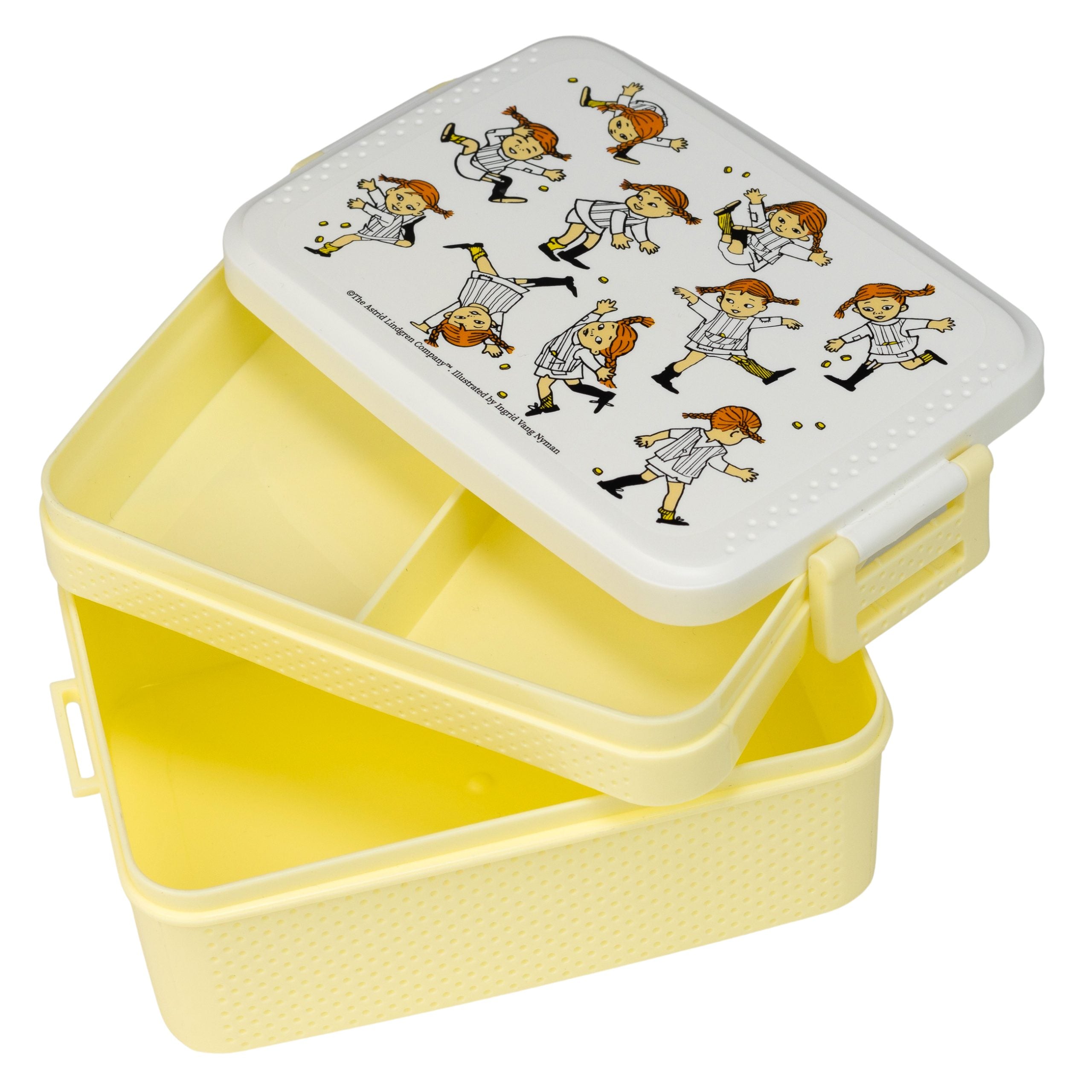 Lína langsokkur nestisbox - gult