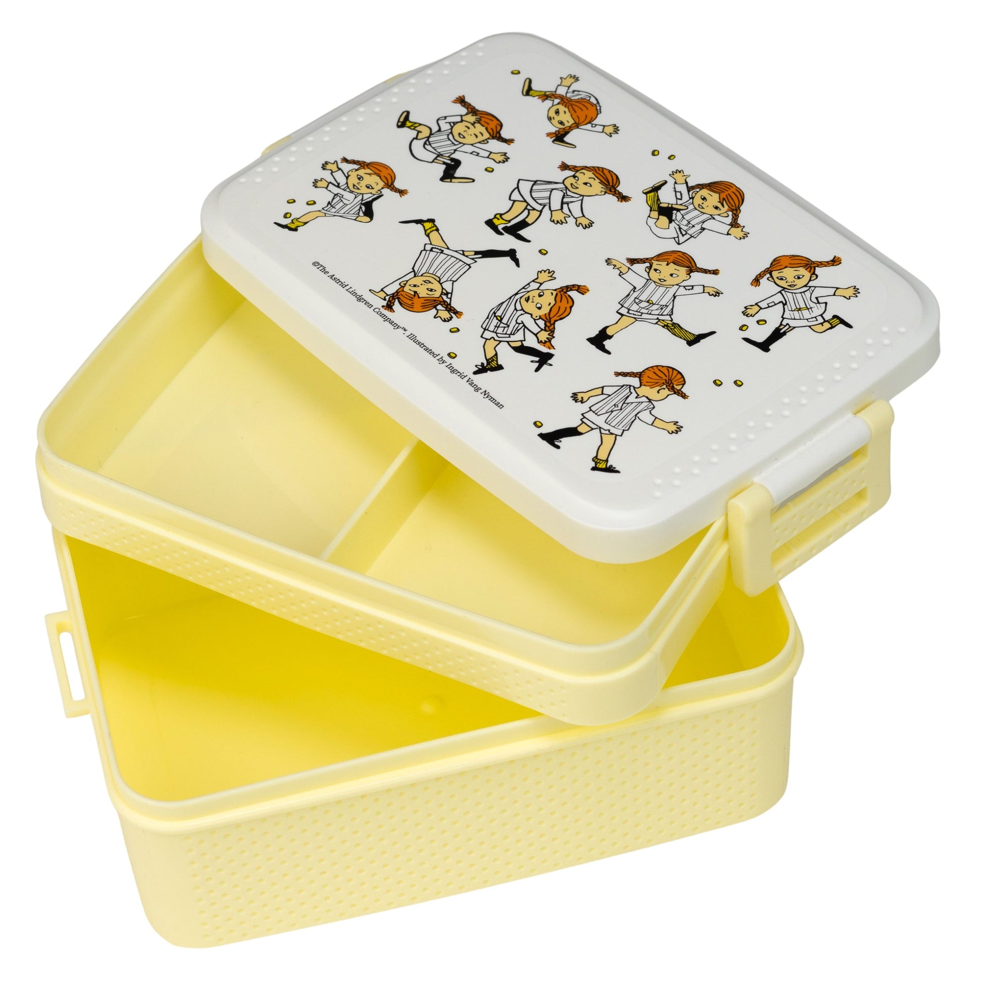 Lína langsokkur nestisbox - gult