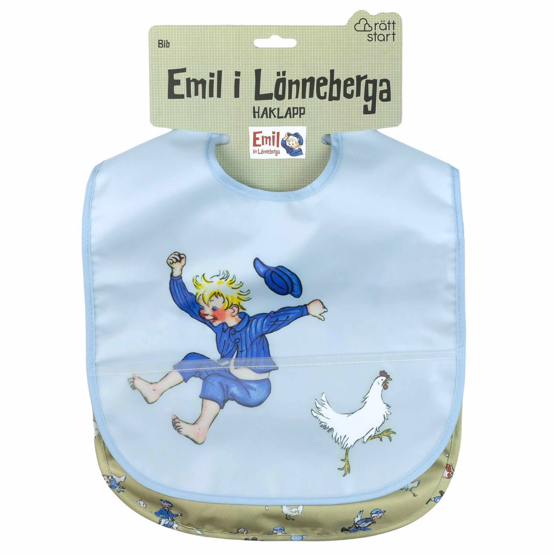 Emil smekkir m/vasa - 2/pk