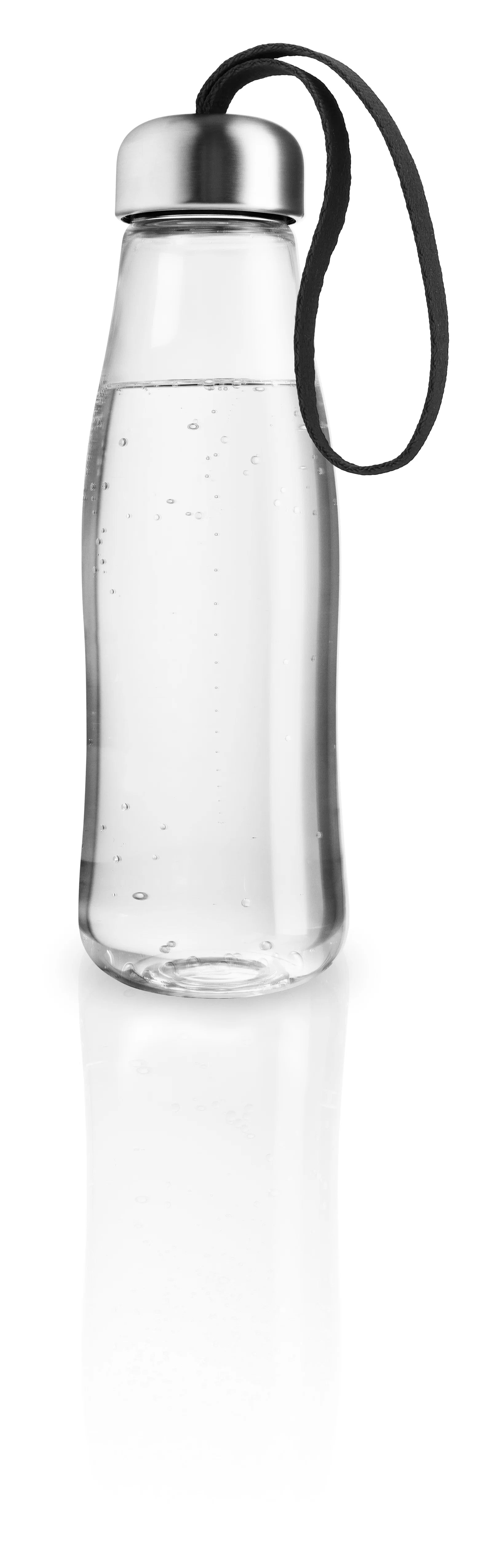 Vatnsflaska gler 0,5 ltr. - svart band