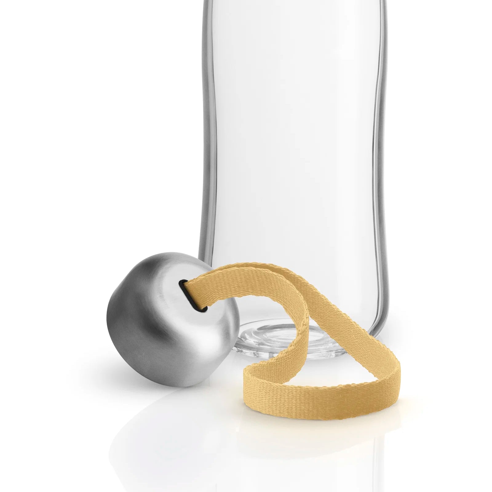 Vatnsflaska gler 0,5 ltr. - gult band