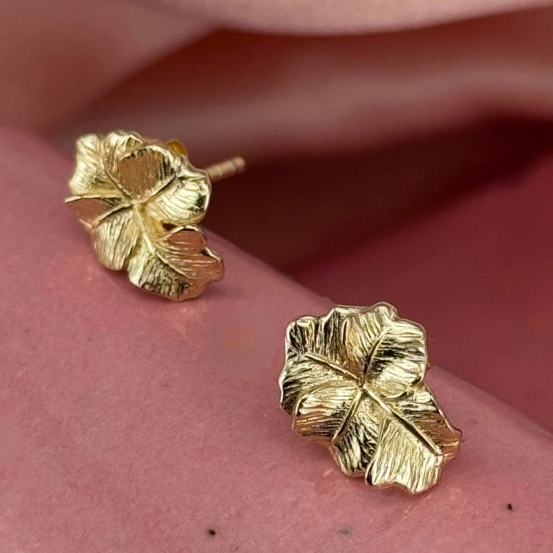 Folio eyrnalokkar litlir - gullhúðaðir