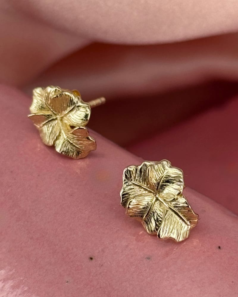 Folio eyrnalokkar litlir - gullhúðaðir