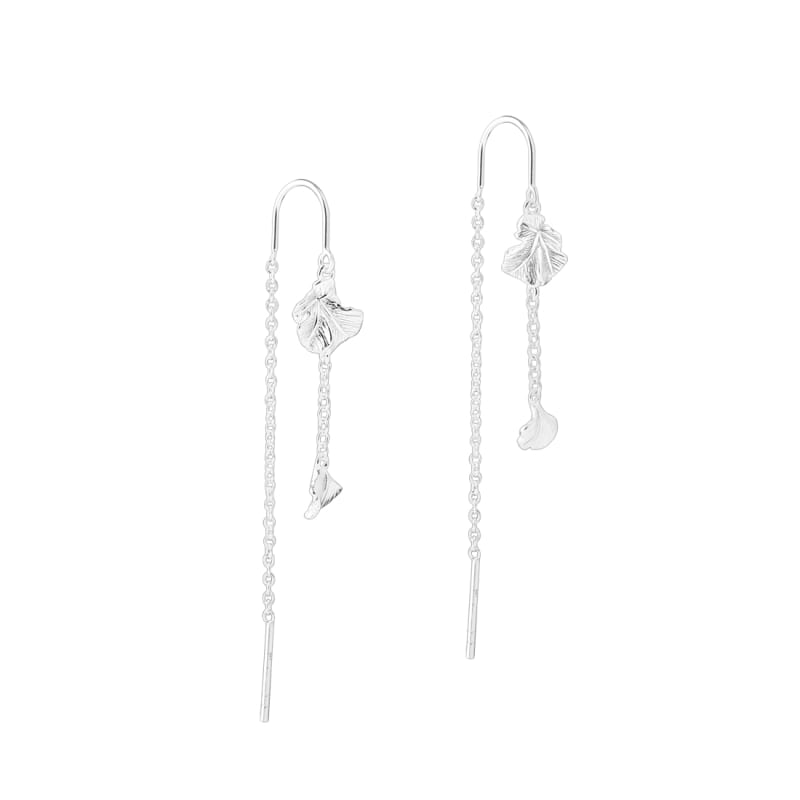 Folio eyrnalokkar þræddir - silfur