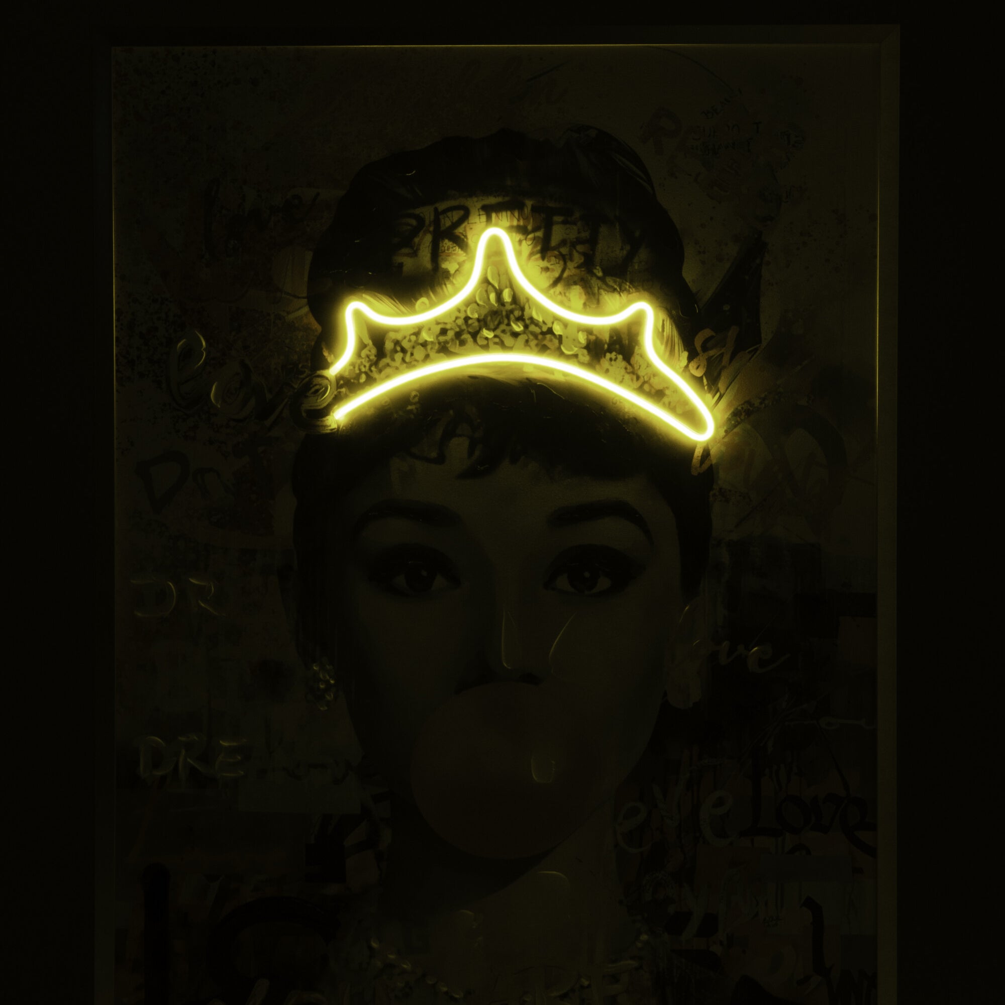 LED lady mynd - 83x123 cm