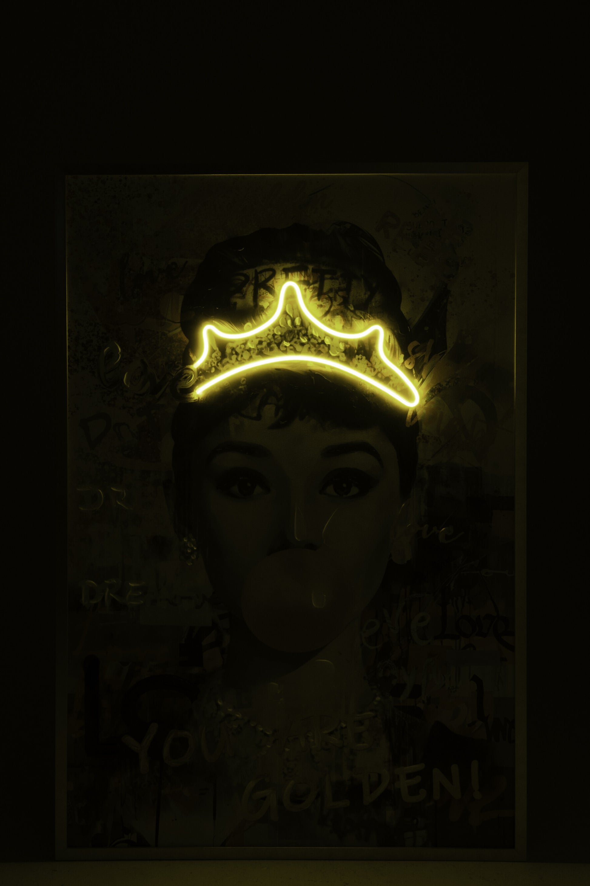 LED lady mynd - 83x123 cm