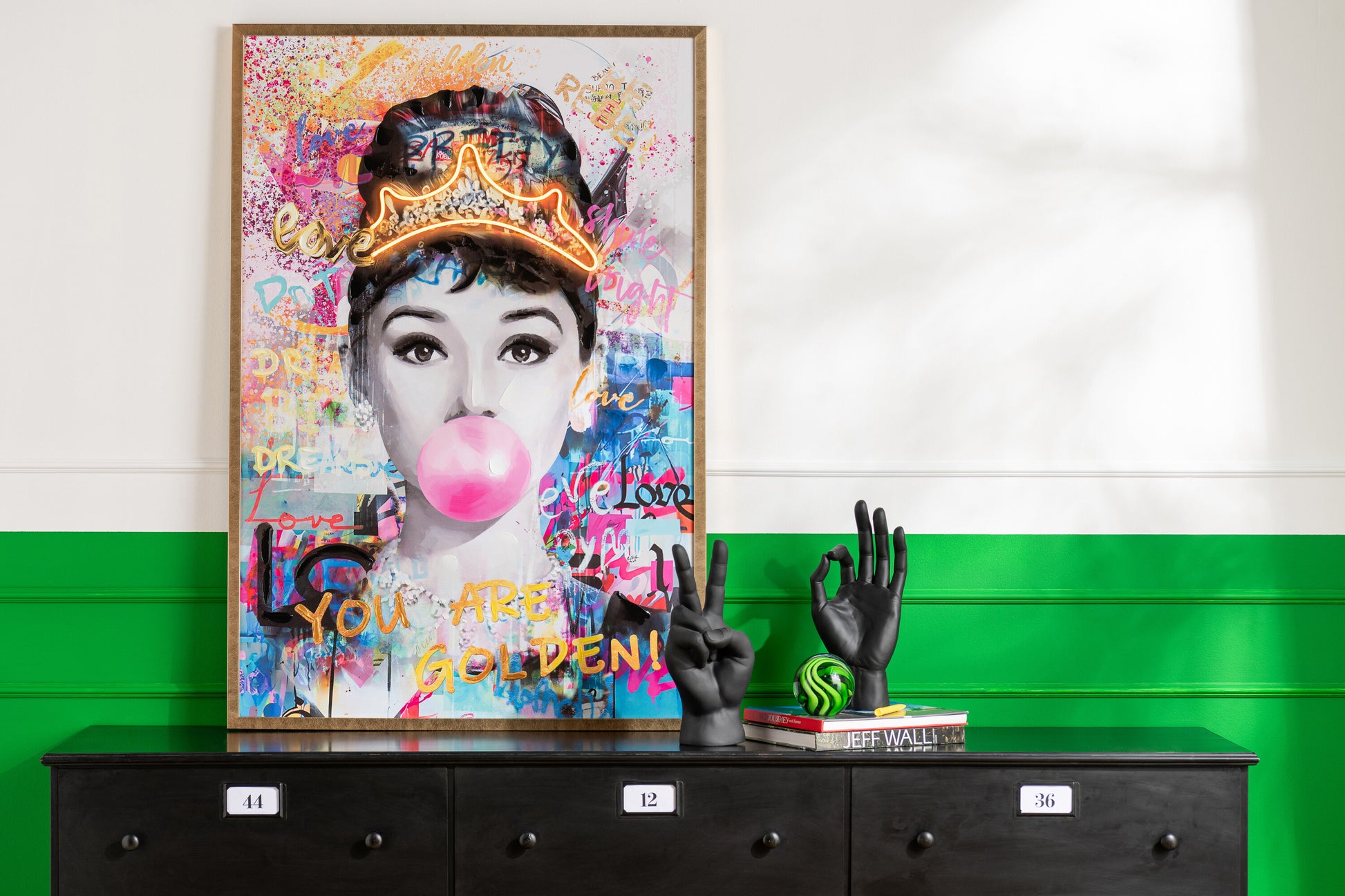 LED lady mynd - 83x123 cm