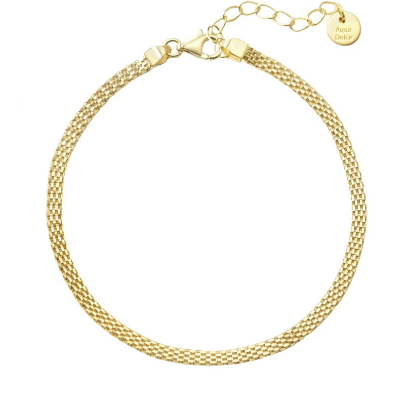 Flata armband - gullhúðað