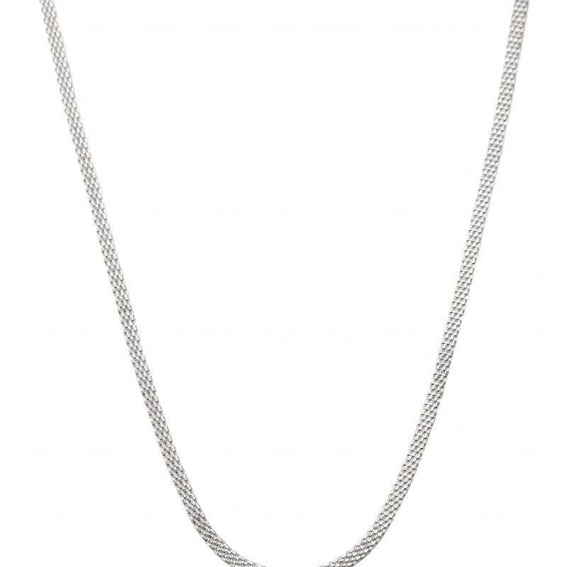 Flata hálsmen - silfur