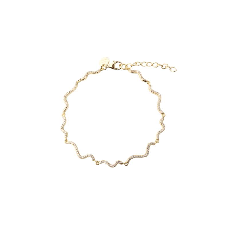 Curva armband - gullhúðað