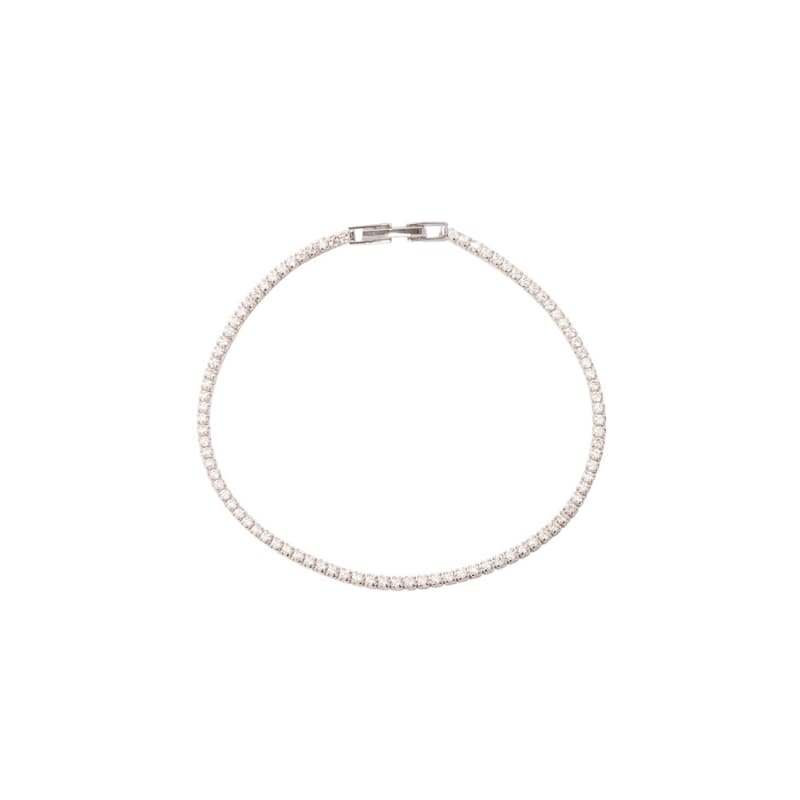 Tennisarmband lítið - silfur