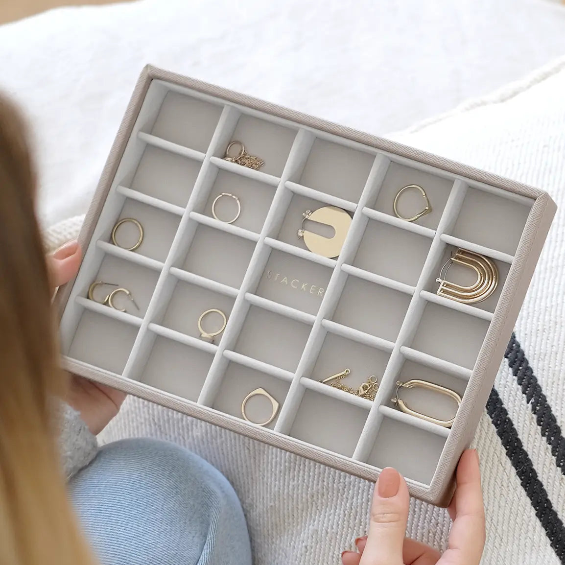 Skartgripaskrín classic - 25 hólfa