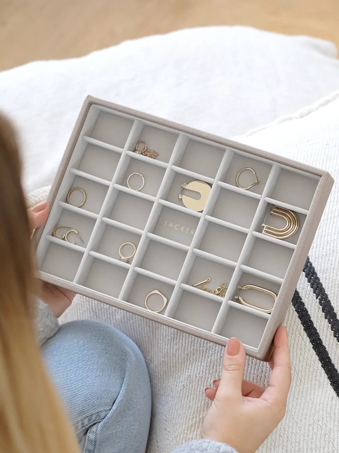 Skartgripaskrín classic - 25 hólfa