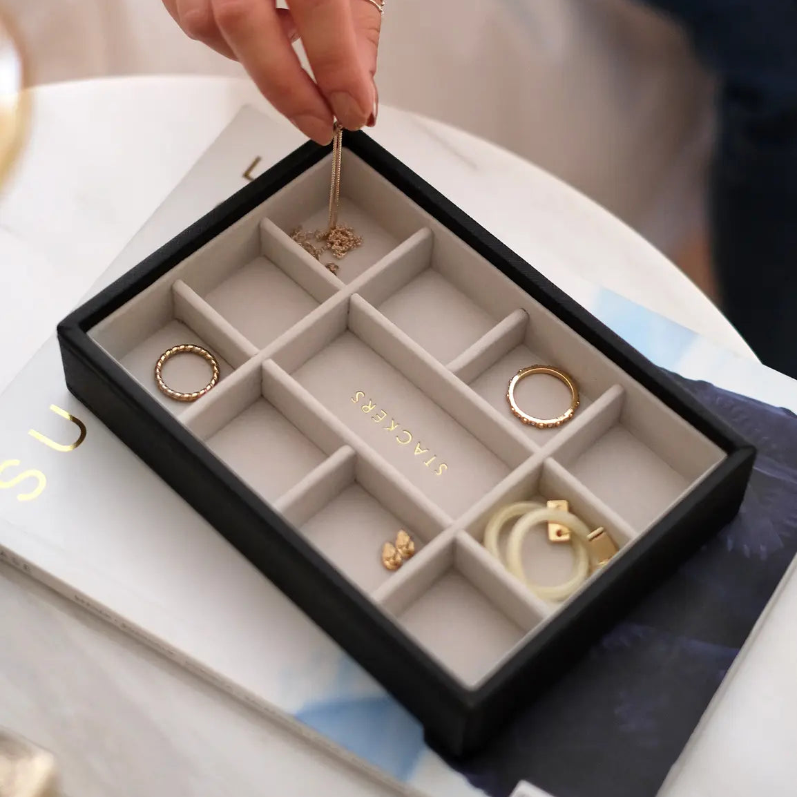 Skartgripaskrín mini - 11 hólfa