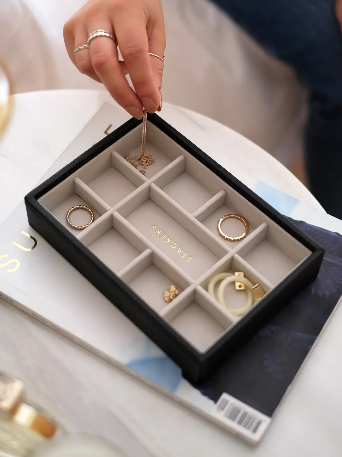 Skartgripaskrín mini - 11 hólfa