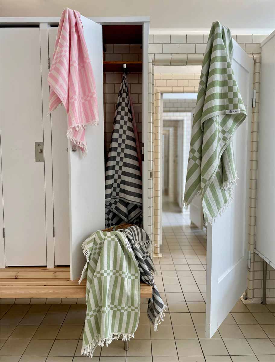 Handklæði Brautin - bleikt - 90x170 cm