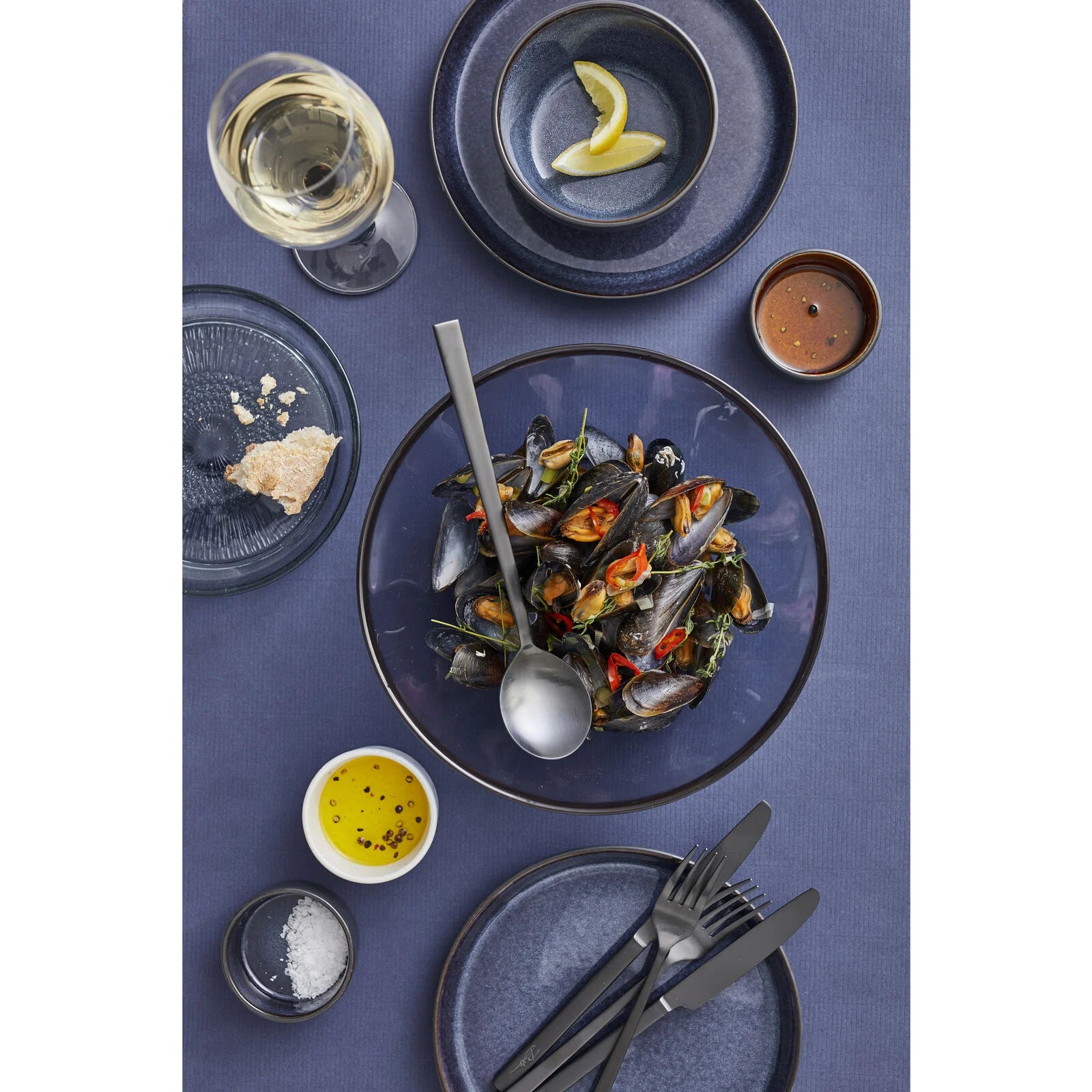 Gastro skál svört/dökkblá - 10 cm