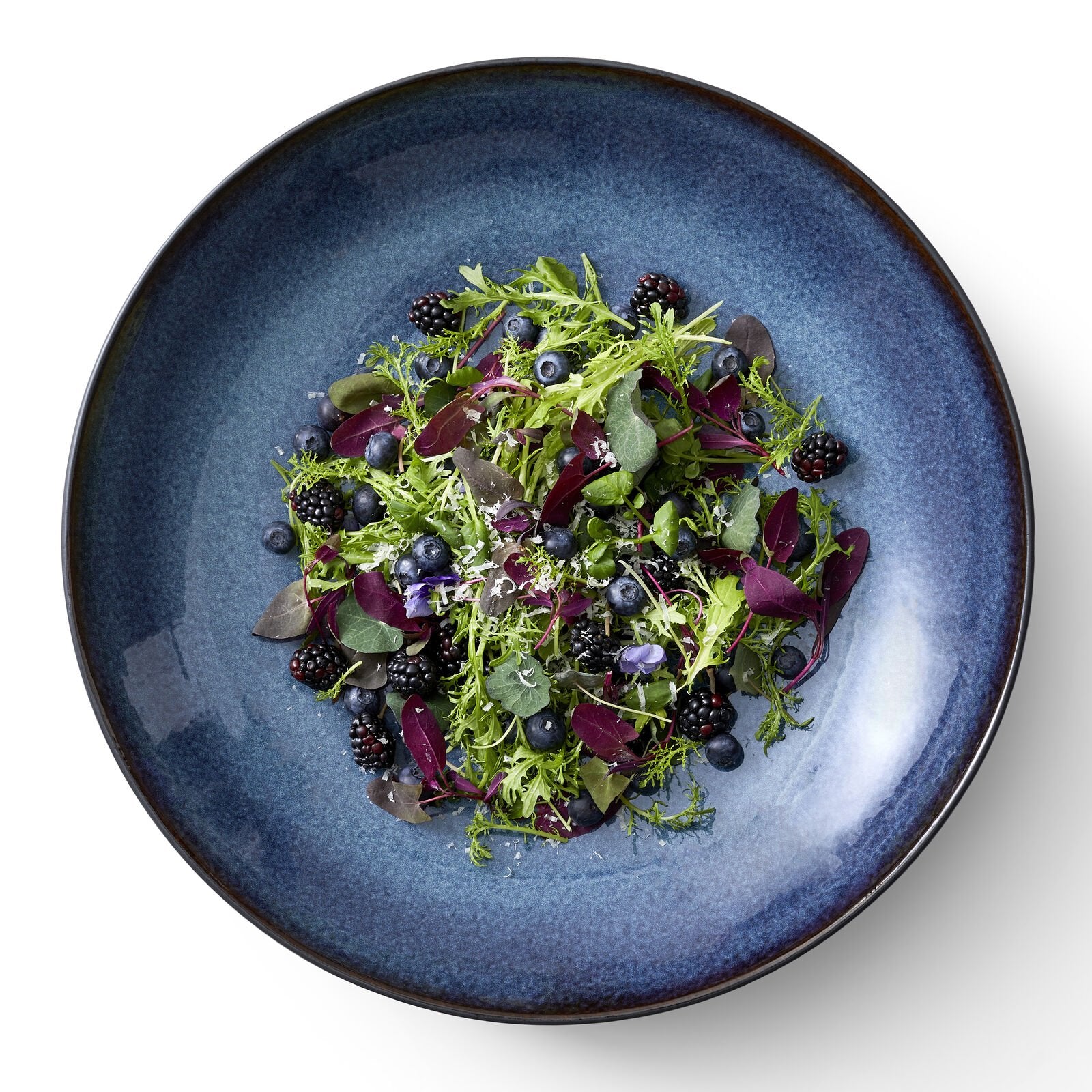 Gastro hringlótt fat 40 cm - svart/dökkblátt